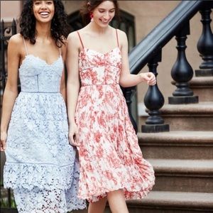 Club Monaco - Powder Blue Lace Midi Dress - Size 4